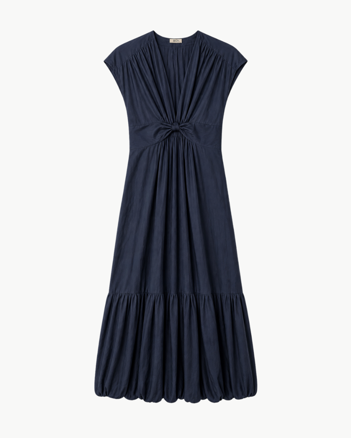 GO SILK Go Crinkle Cut Twist Dress - Midnight - Image 1 of 2