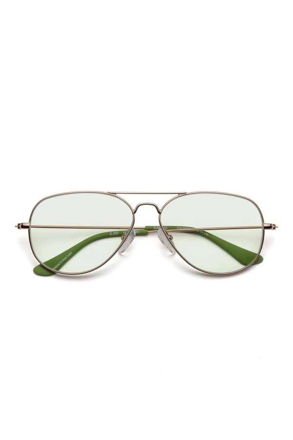 Caddis Mabuhay Reading Glasses - Matte Gold Charcoal