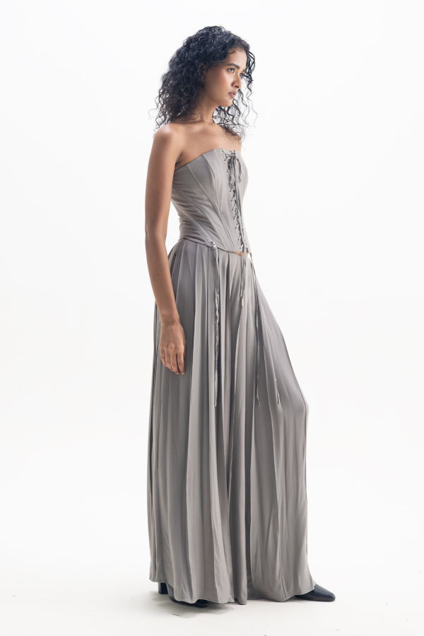 Middle Ground Haze Corset - Gray