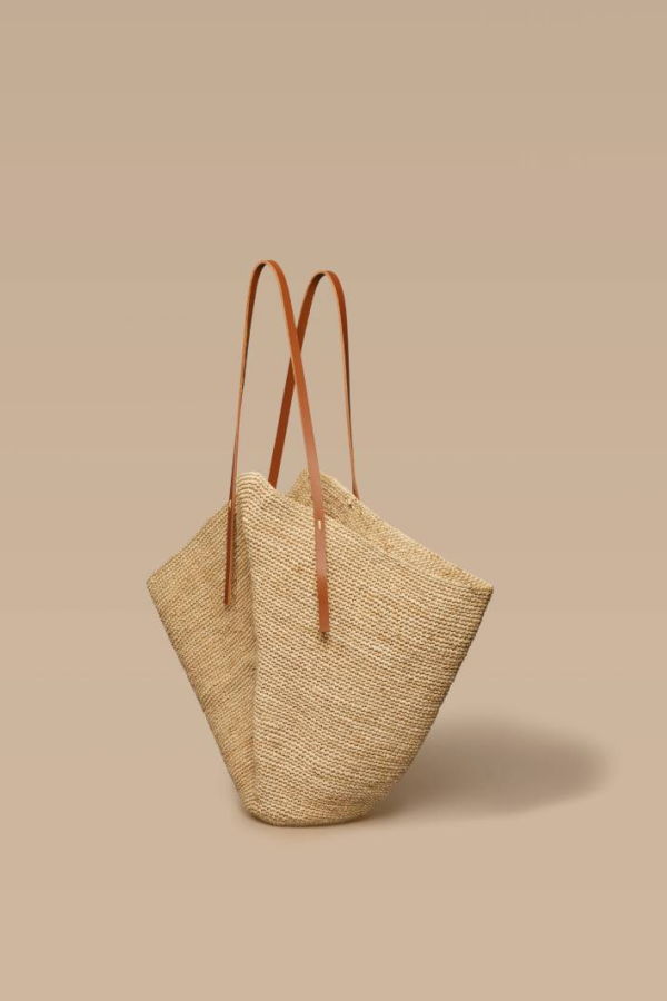 Indego Africa Bibiri Crochet Raffia Tote