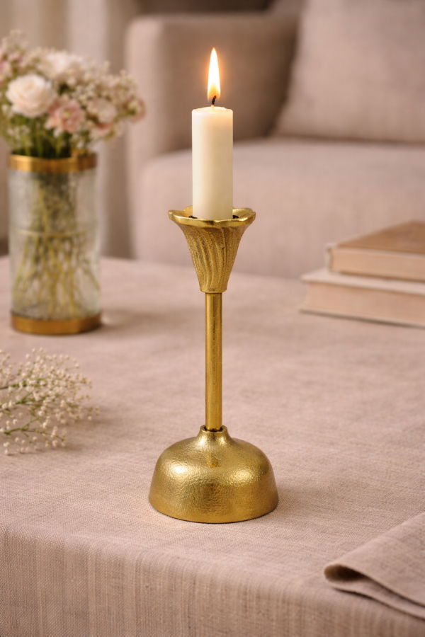 Raiz Studio Bloom Candle Holder - Gold