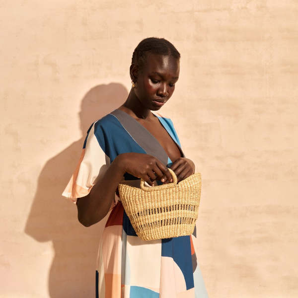 Indego Africa Diya Mini Fluted Tote