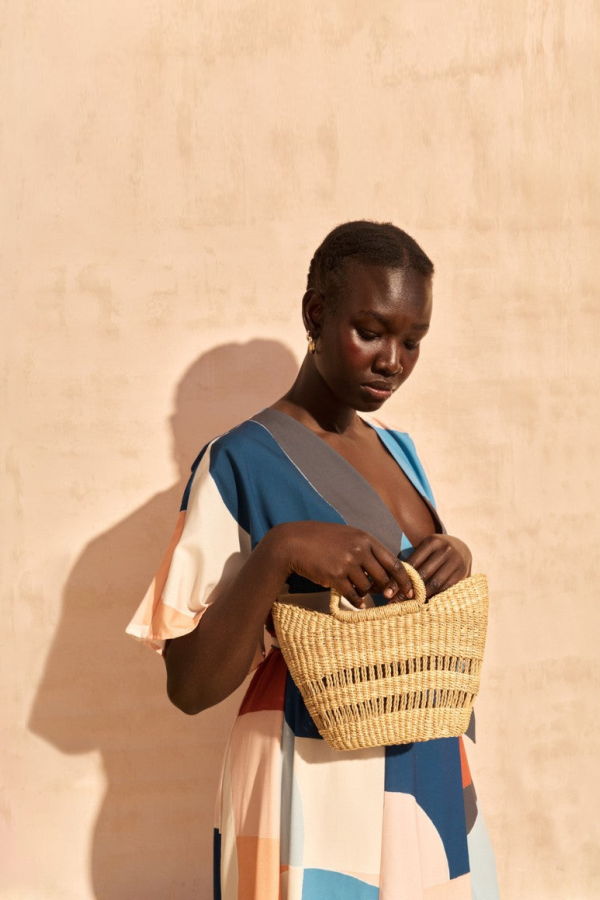 Indego Africa Diya Mini Fluted Tote