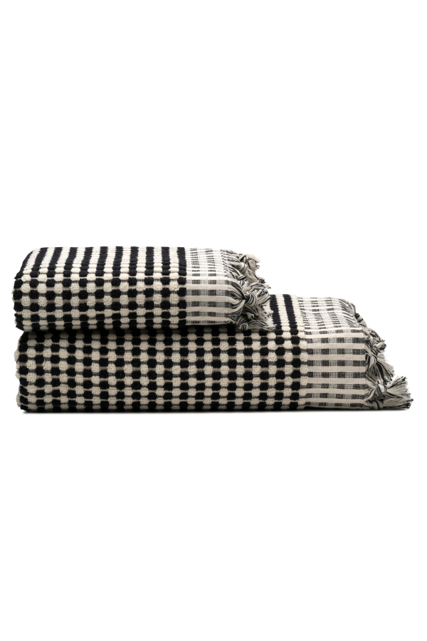 Oliviera Home Dots Turkish Cotton Terry Bath and Hand Towels