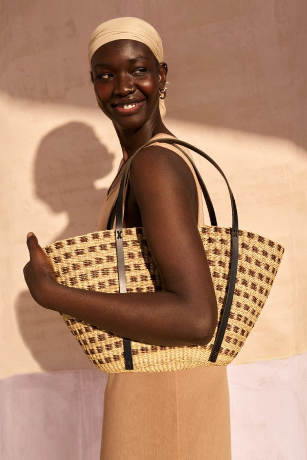 Indego Africa Dotti Checkered Shoulder Bag