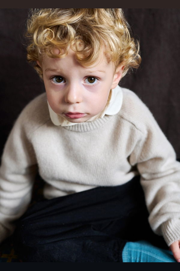 Caramel Poa Baby Cashmere Jumper