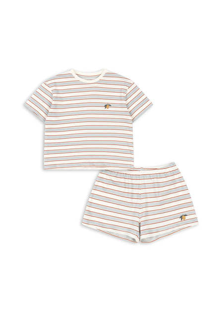 Kids Soor Ploom Flutter Tee - Stripe Eucalyptus | Garmentory