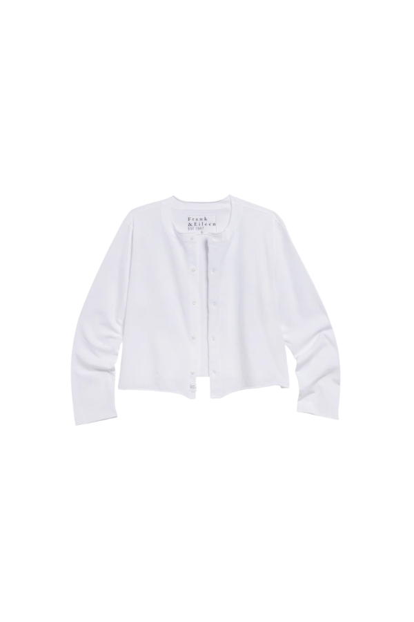 Frank & Eileen Jackie T-Shirt Cardigan - White