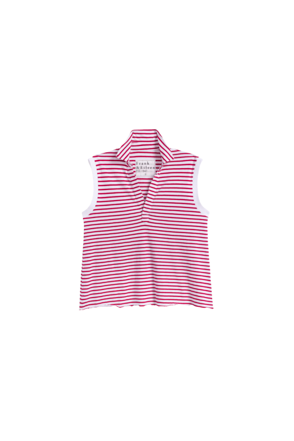 Frank & Eileen Olivia Popover Henley Tank - Sailor Stripe