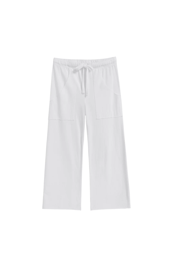 Frank & Eileen Penny Patch Pocket Sweatpant Jersey - White