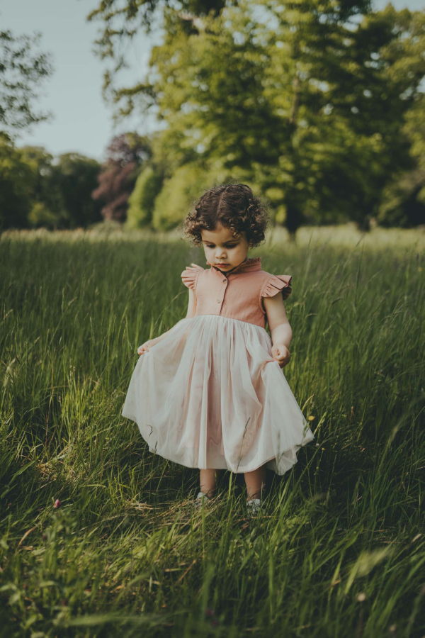 KIDS Donsje Fleurance Dress - Rust