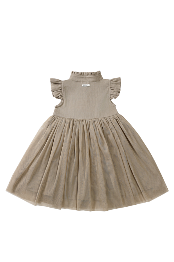 KIDS Donsje Fleurance Dress - Taupe