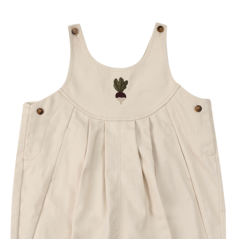KIDS Donsje Kaat Radish Overalls - Macaroon