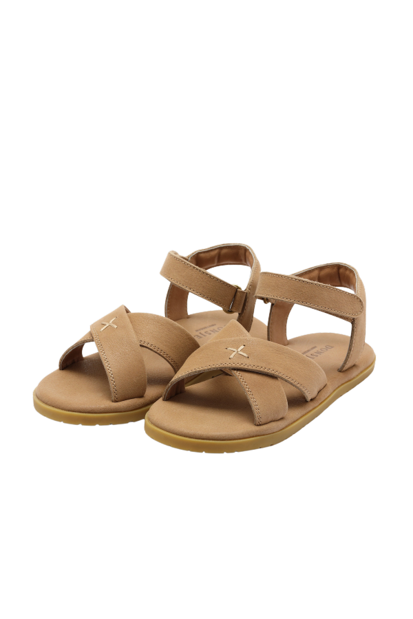 KIDS Donsje Qotis Sandals - Taupe Leather