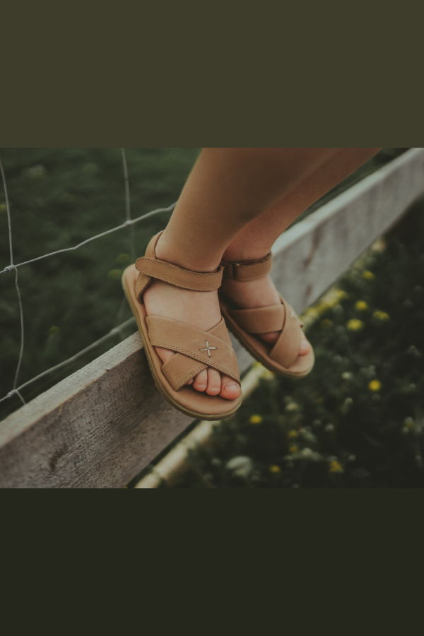 KIDS Donsje Qotis Sandals - Taupe Leather