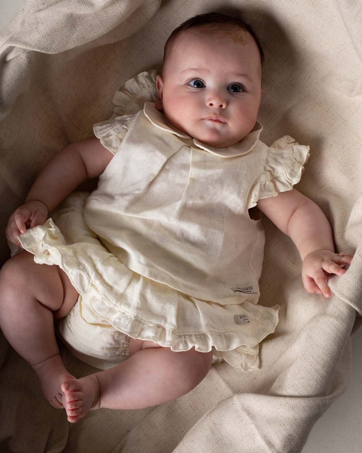 KIDS Donsje Vaibi Linen Bloomers - Off White - Image 2 of 4