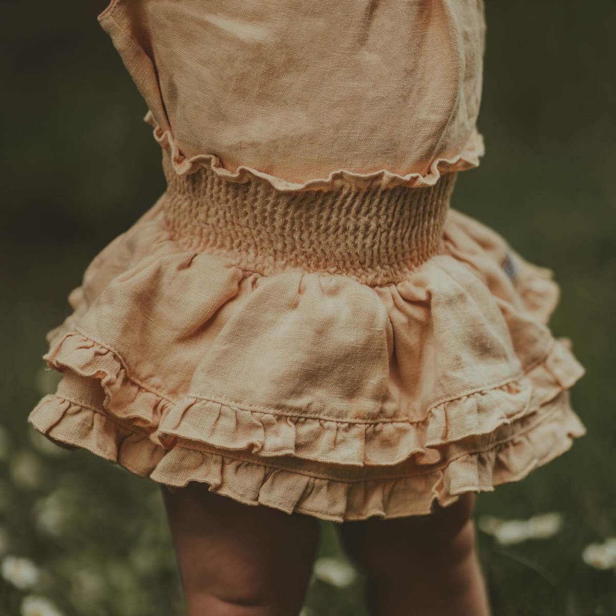 KIDS Donsje Vaibi Linen Bloomers - Rose Latte - Image 2 of 4