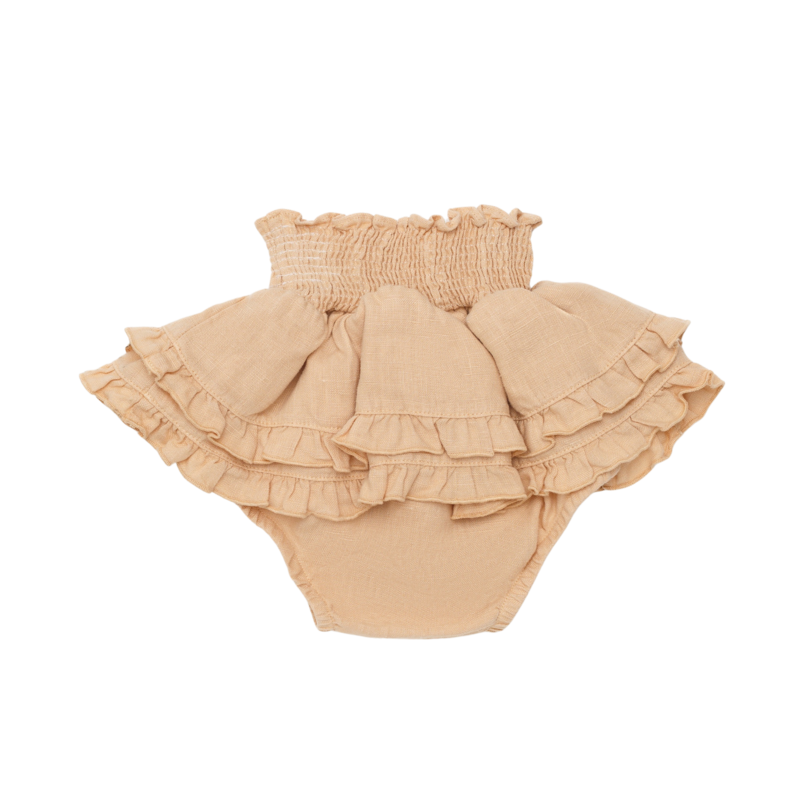 KIDS Donsje Vaibi Linen Bloomers - Rose Latte