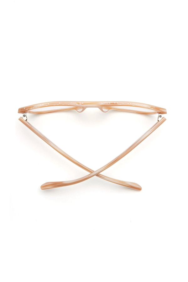 Caddis Root Cause Analysis Reading Glasses - Polished Bone