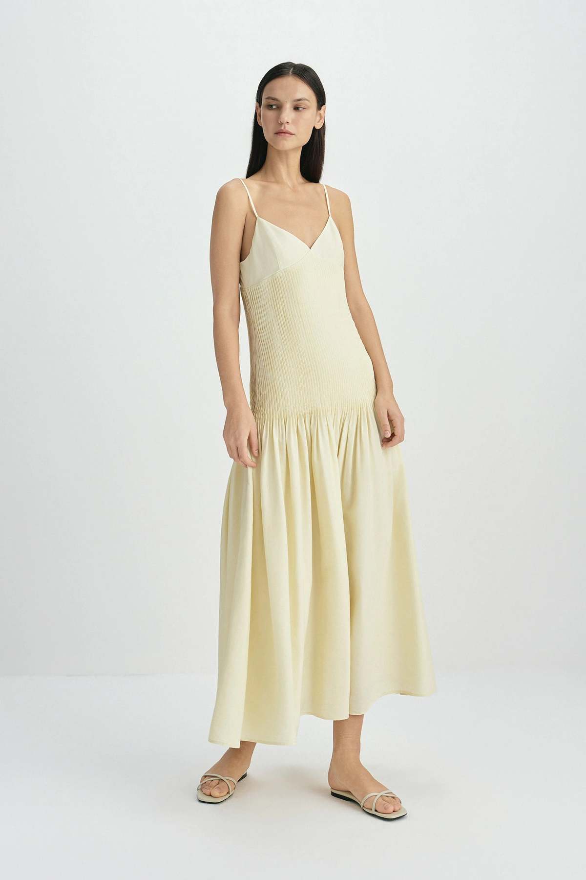 Sophie Rue Pintucked Midi Dress - Image 5 of 6