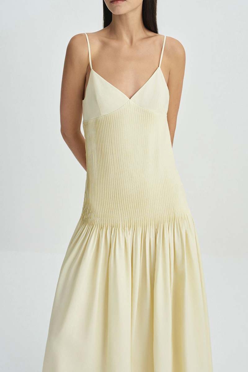 Sophie Rue Pintucked Midi Dress