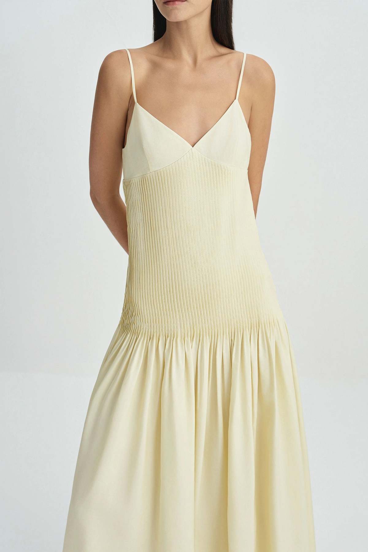 Sophie Rue Pintucked Midi Dress - Image 6 of 6