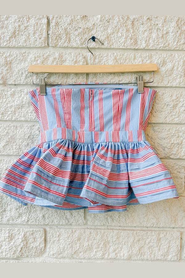 Hunter Bell Vera Top - Seaside Stripe