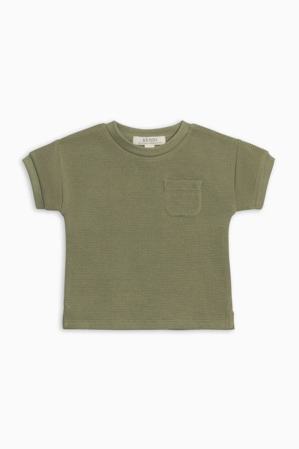 KIDS Colored Organics Bailey Waffle Pocket Tee