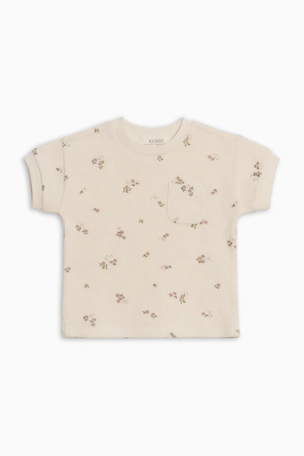 KIDS colored organics Bailey Waffle Pocket Tee