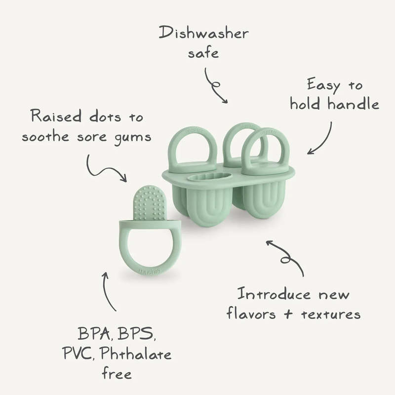Mushie Silicone Toddler Ice Pop Tray