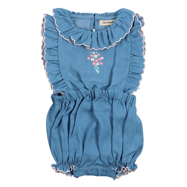 KIDS The New Society Baby Menta Romper - Blue