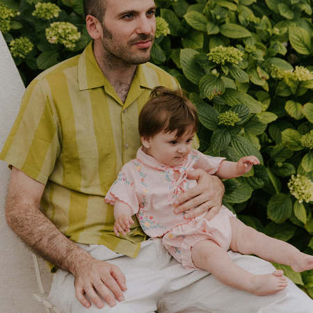 Kids Soor Ploom Flutter Tee - Stripe Eucalyptus | Garmentory