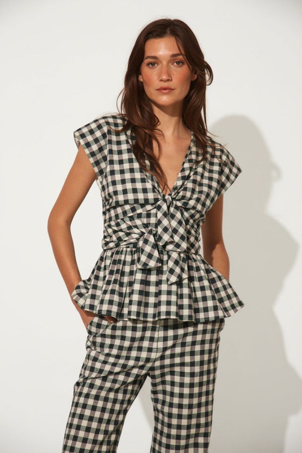Hunter Bell Everly Top - Hamilton Check