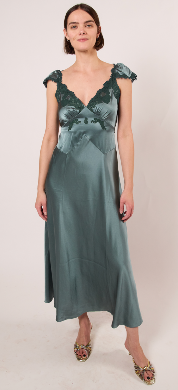DEN Fiona Dress - Dulac Green