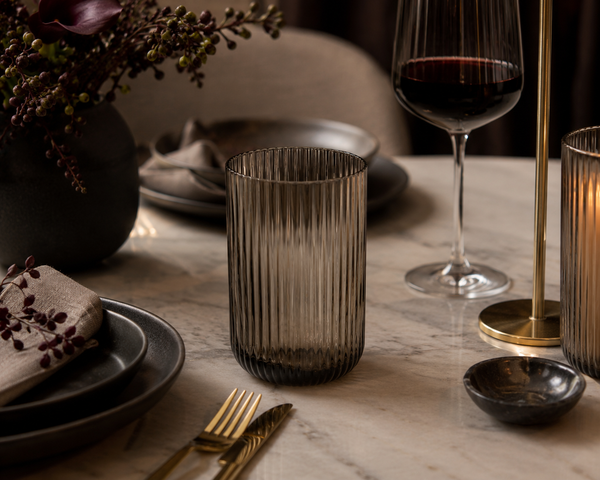 Danica Brands Set of 4 17oz Fluted Tumblers