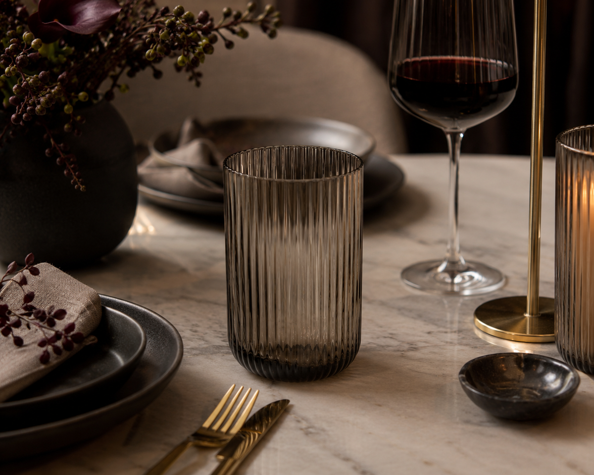 Danica Brands Set of 4 17oz Fluted Tumblers - Image 3 of 3
