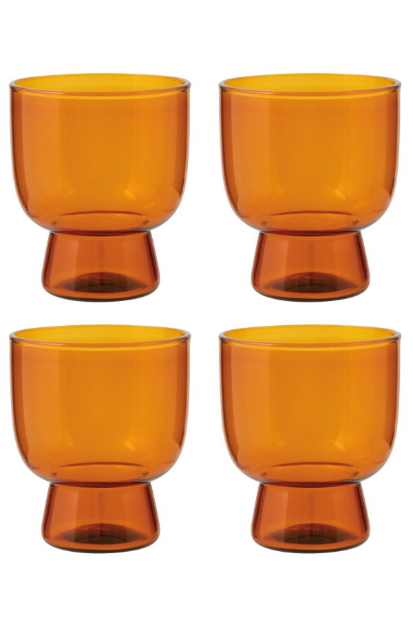 Danica Brands Set of 4 7oz Pedestal Tumblers