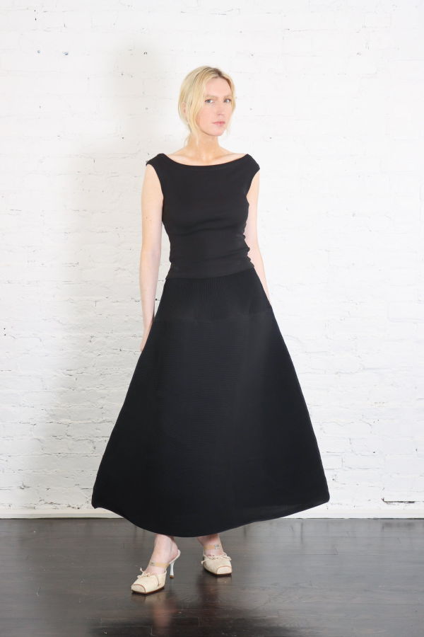 Melitta Baumeister Ripple Skirt - Black