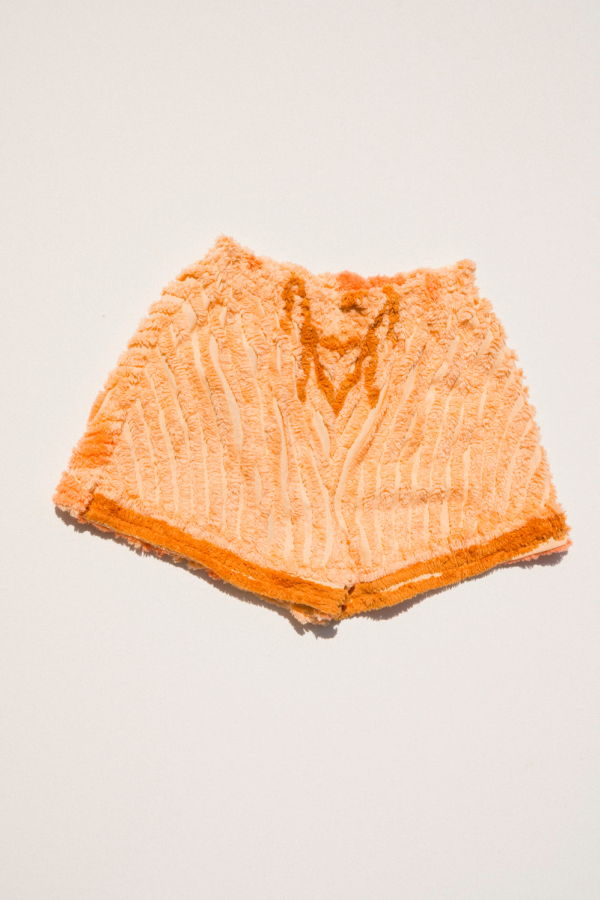 Carleen Chenille Field Shorts - Peach