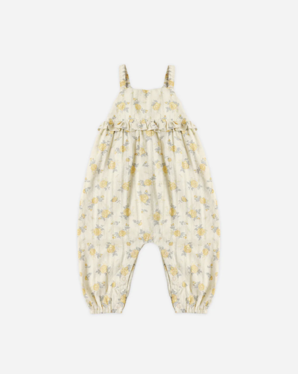 Rylee + Cru Kinsley Jumpsuit Lemon Ditsy Flower