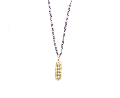 E.M. Gold and Water Pearl Seed Necklace E.M. Gold and Water Pearl Seed Necklace