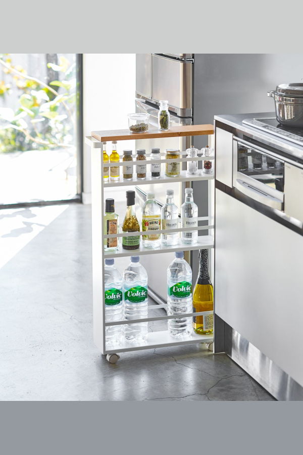 Yamazaki Home Slim Storage Cart - White