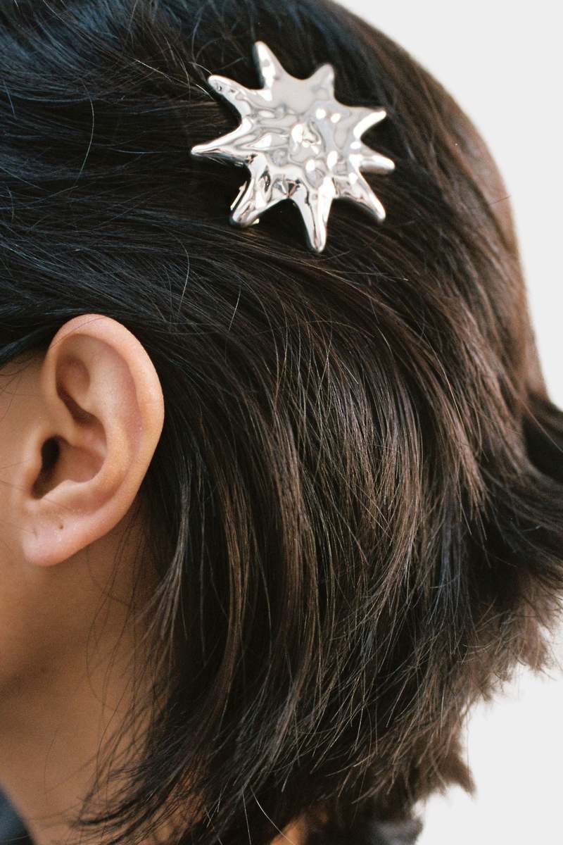 Wolf Circus Sun Barrette - Silver