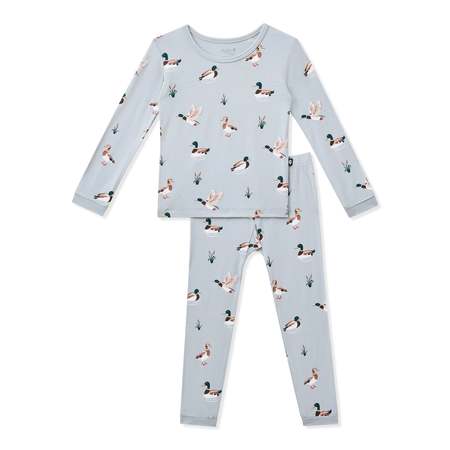 kids Bonjour Diary Sailor Blouse Pyjama Set sleepwear - Blue Check