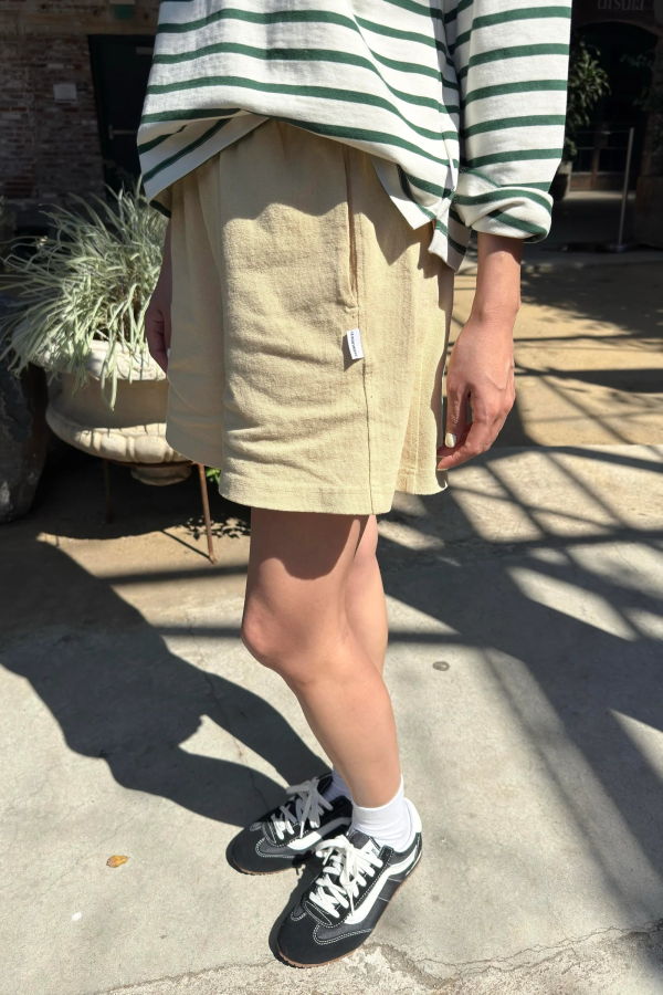 Le Bon Shoppe Flared Basketball Shorts - Butter