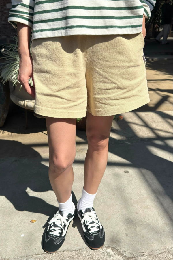 Le Bon Shoppe Flared Basketball Shorts - Butter