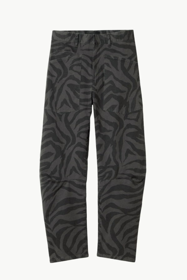 Nili Lotan Shon Zebra Pant - Charcoal Zebra