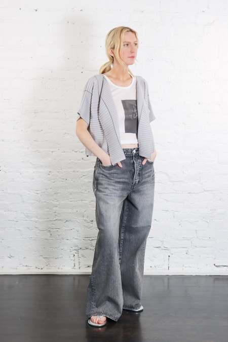 Issey Miyake Chiffon Twist 2 Cardigan - Twilight Blue | Garmentory