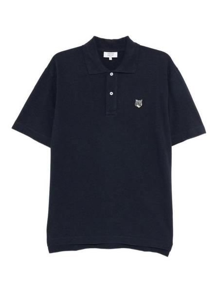 Maison Kitsuné Baby Fox Patch Regular Polo - Marble 0134 | Garmentory