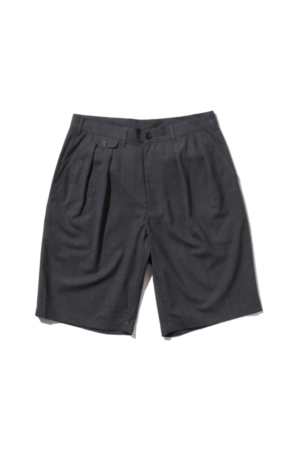 Beams Plus 2 Pleats Shorts Wool Tropical